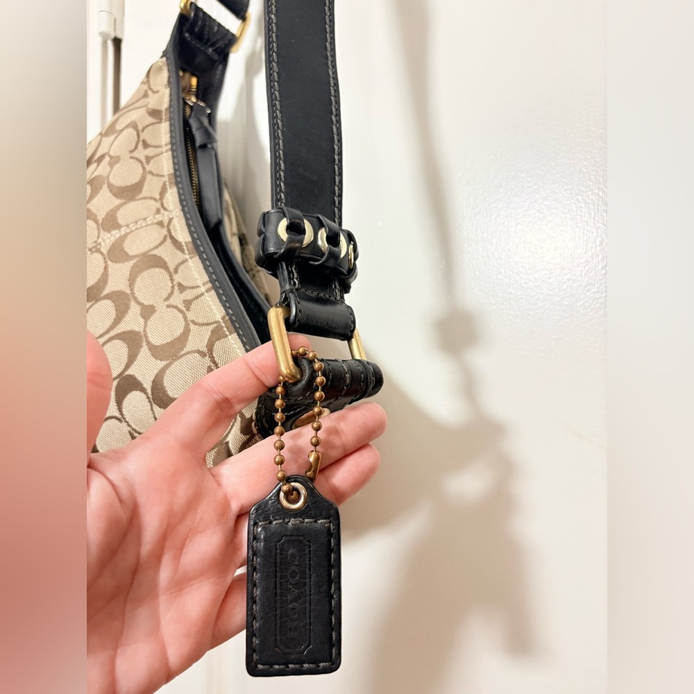 Coach Large Signature Carly Shoulder Bag - Style 11431 - Picture 9 of 15